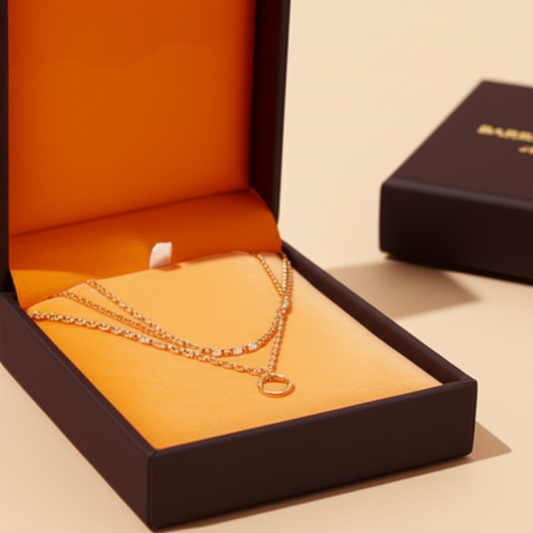 Open Circle Three Row Necklace