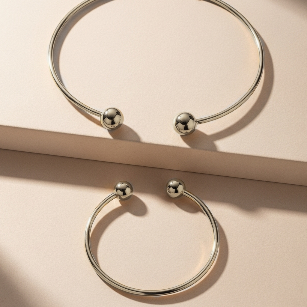 Minimalist Glow Collar & Cuff Bracelet Set