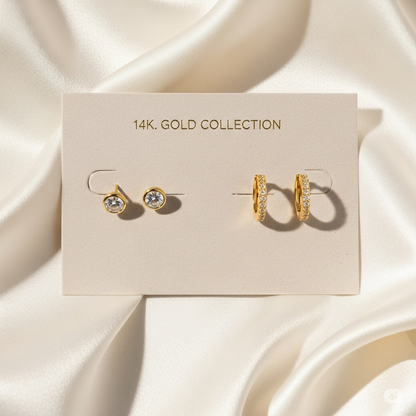 Larmes de Lune Stone Stud Earrings