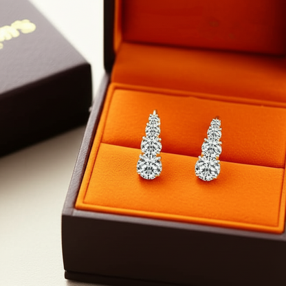 Carol four stone earrings