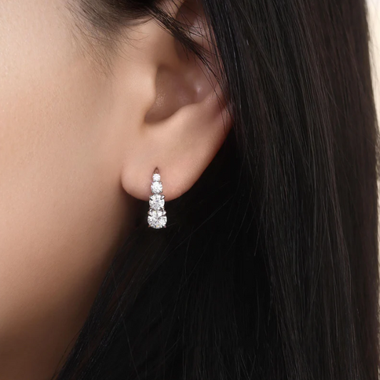 Carol four stone earrings