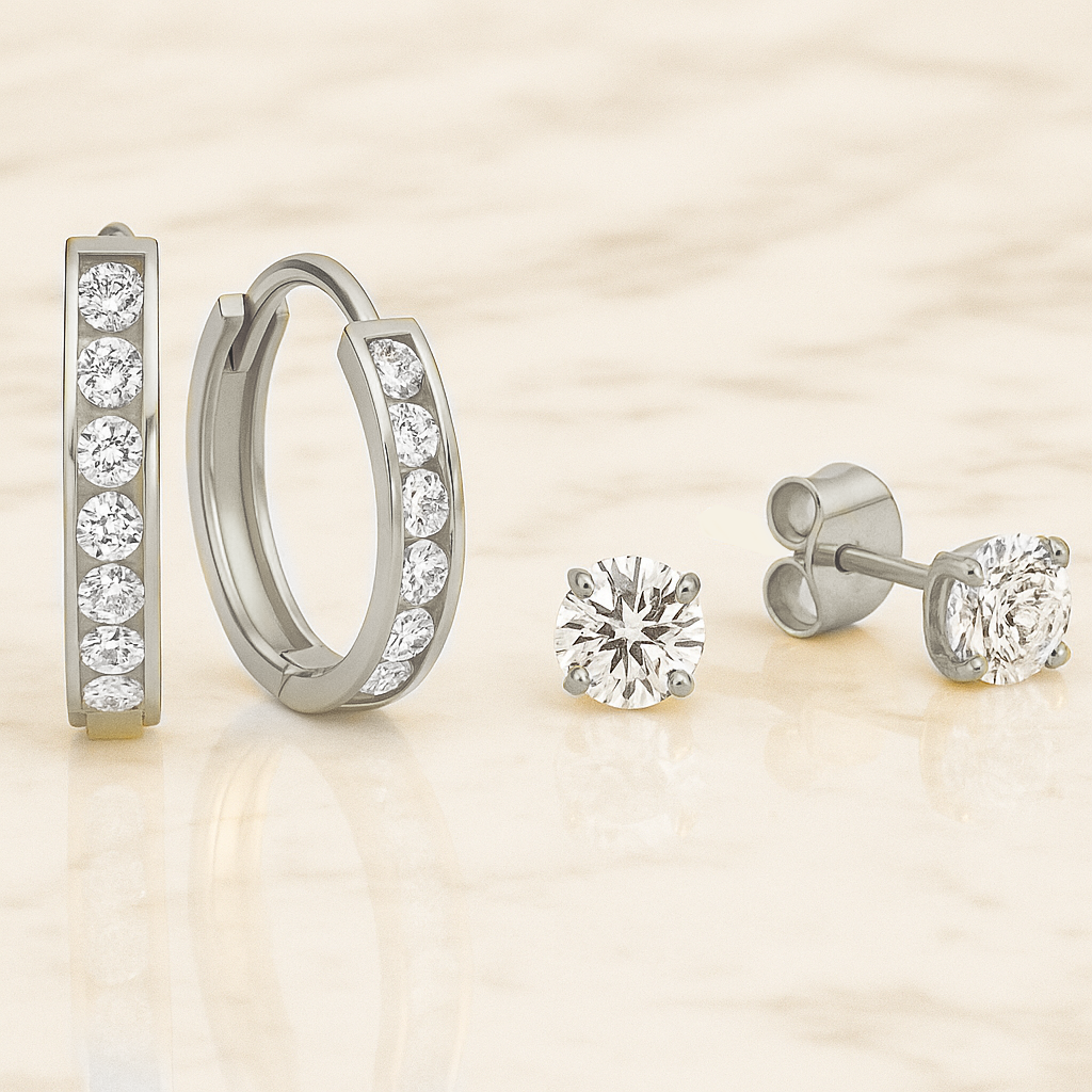 Dara Brillane Stone Earrings Set