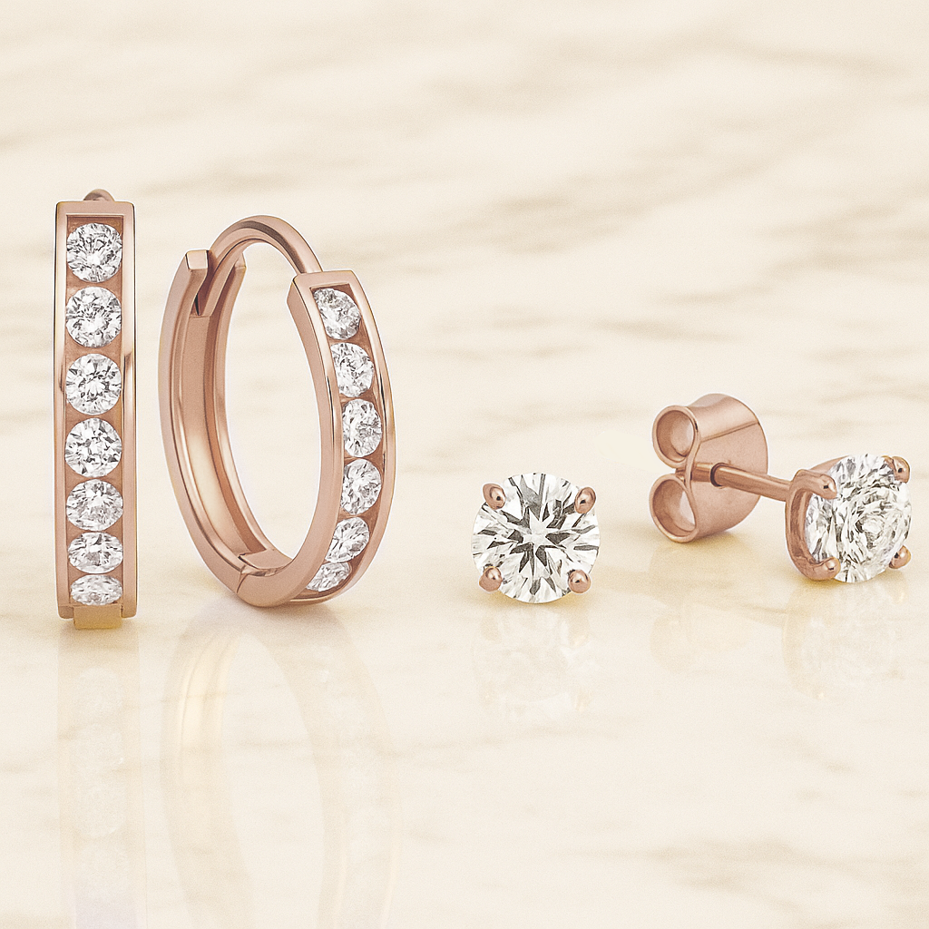 Dara Brillane Stone Earrings Set