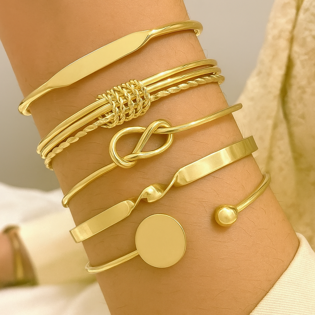 Knotted Elegance Bracelet Set
