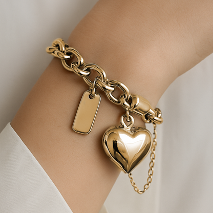 Heartened Chunky Bracelet