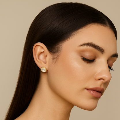 Nadine square earrings