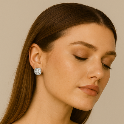 Nadine square earrings