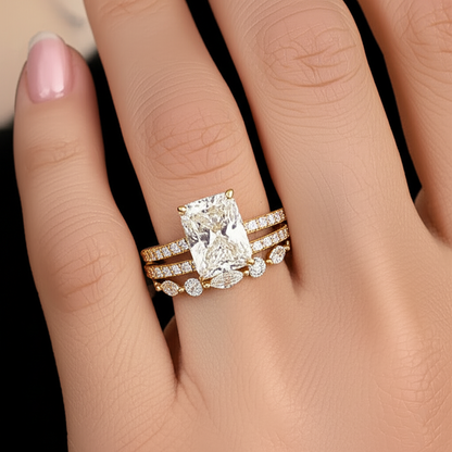 Jaily 3PC Wedding Ring Set